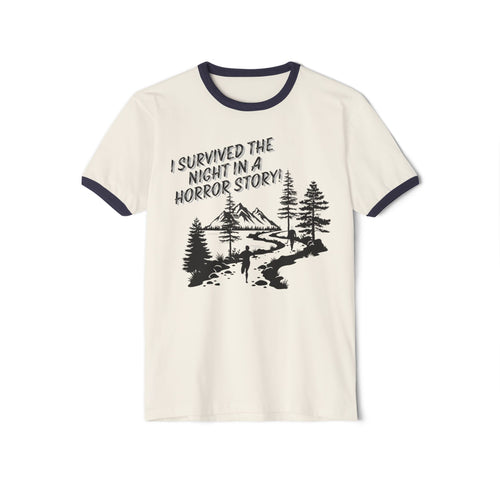 "I Survived the Night in a Horror Story" Ringer T-Shirt