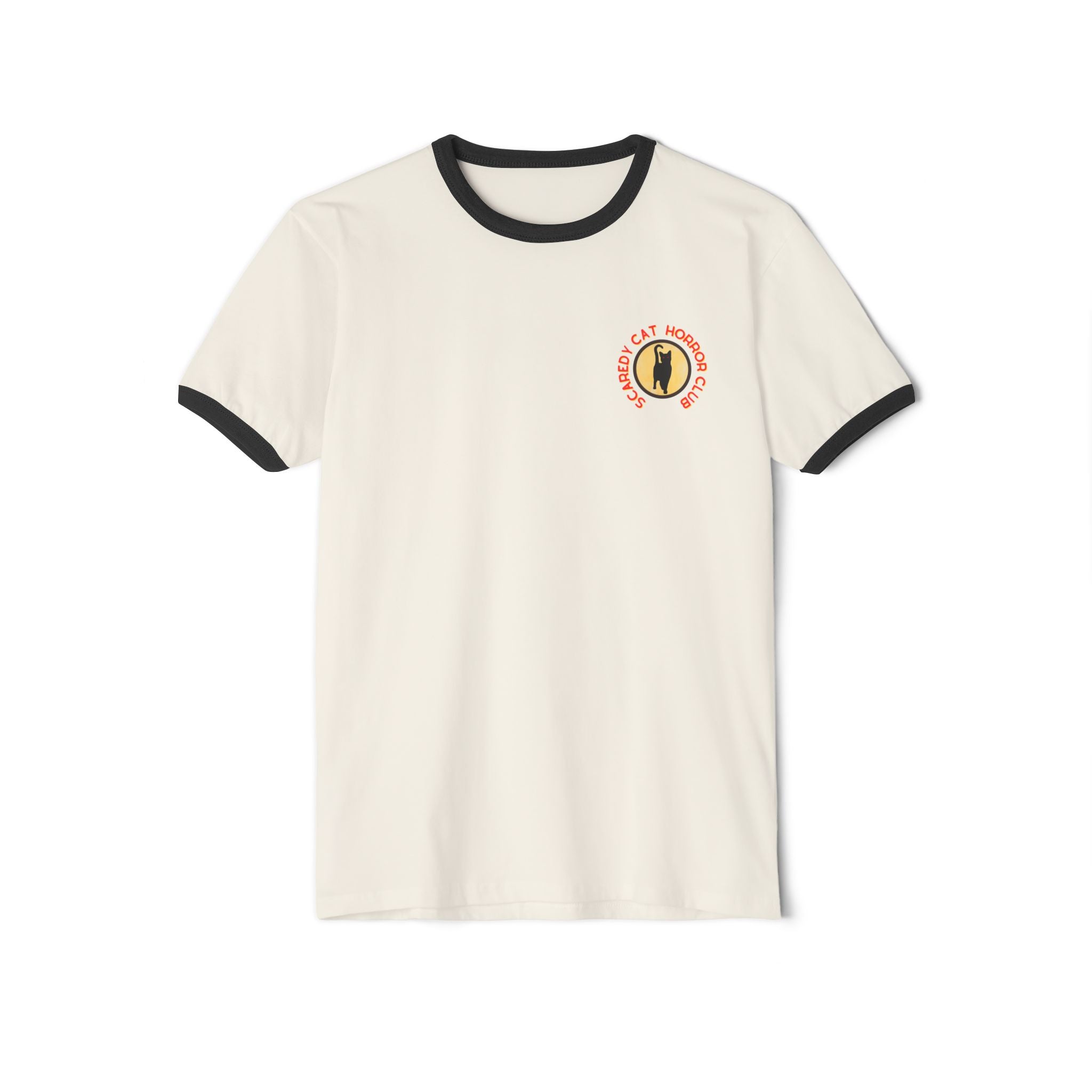 "Scaredy Cat Horror Club" Ringer T-Shirt