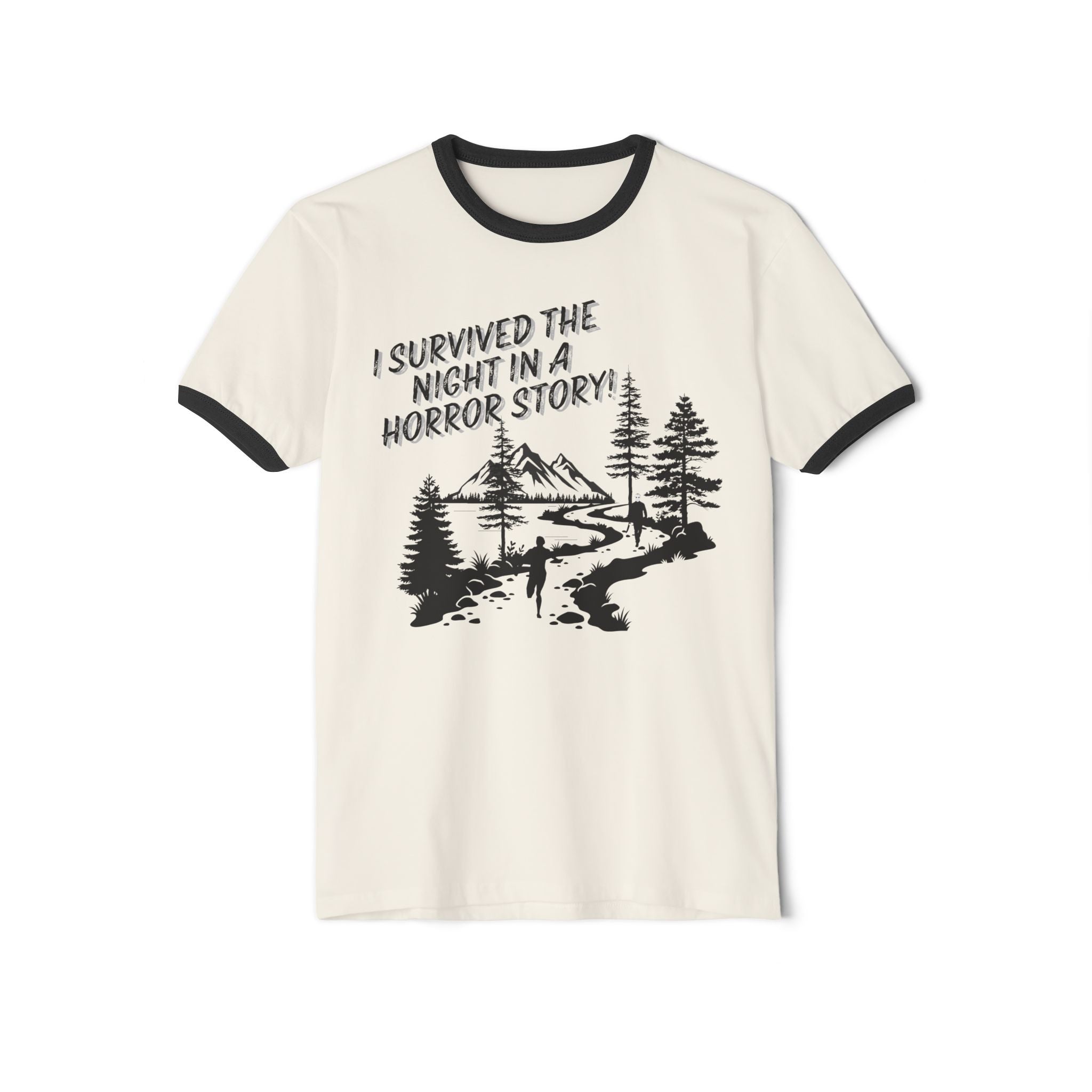"I Survived the Night in a Horror Story" Ringer T-Shirt
