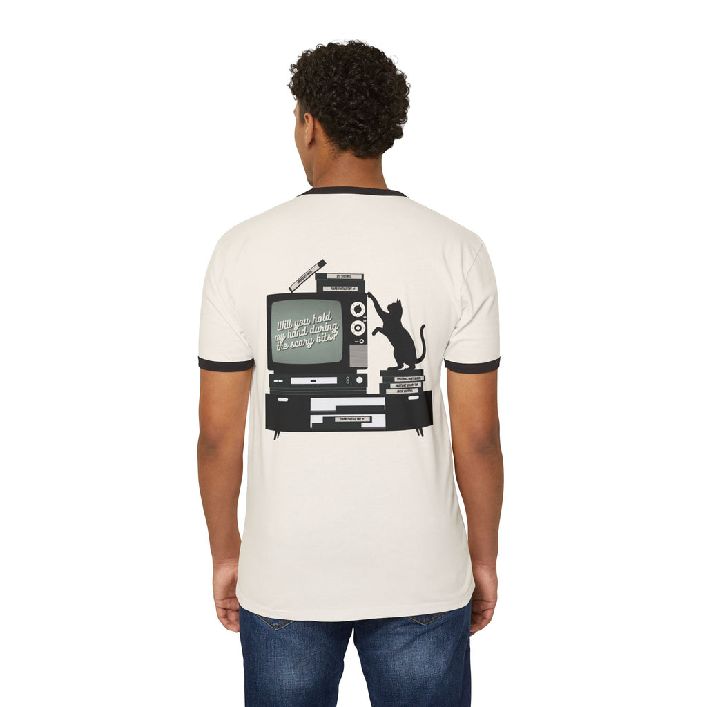 "Scaredy Cat Horror Club" Ringer T-Shirt