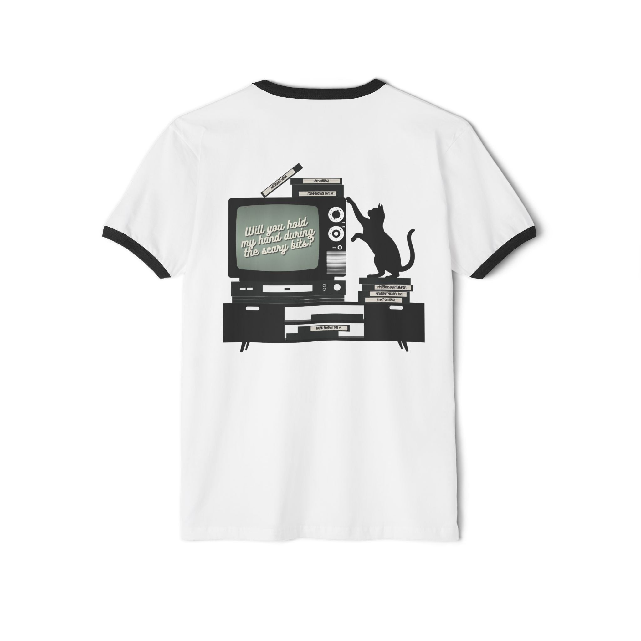"Scaredy Cat Horror Club" Ringer T-Shirt