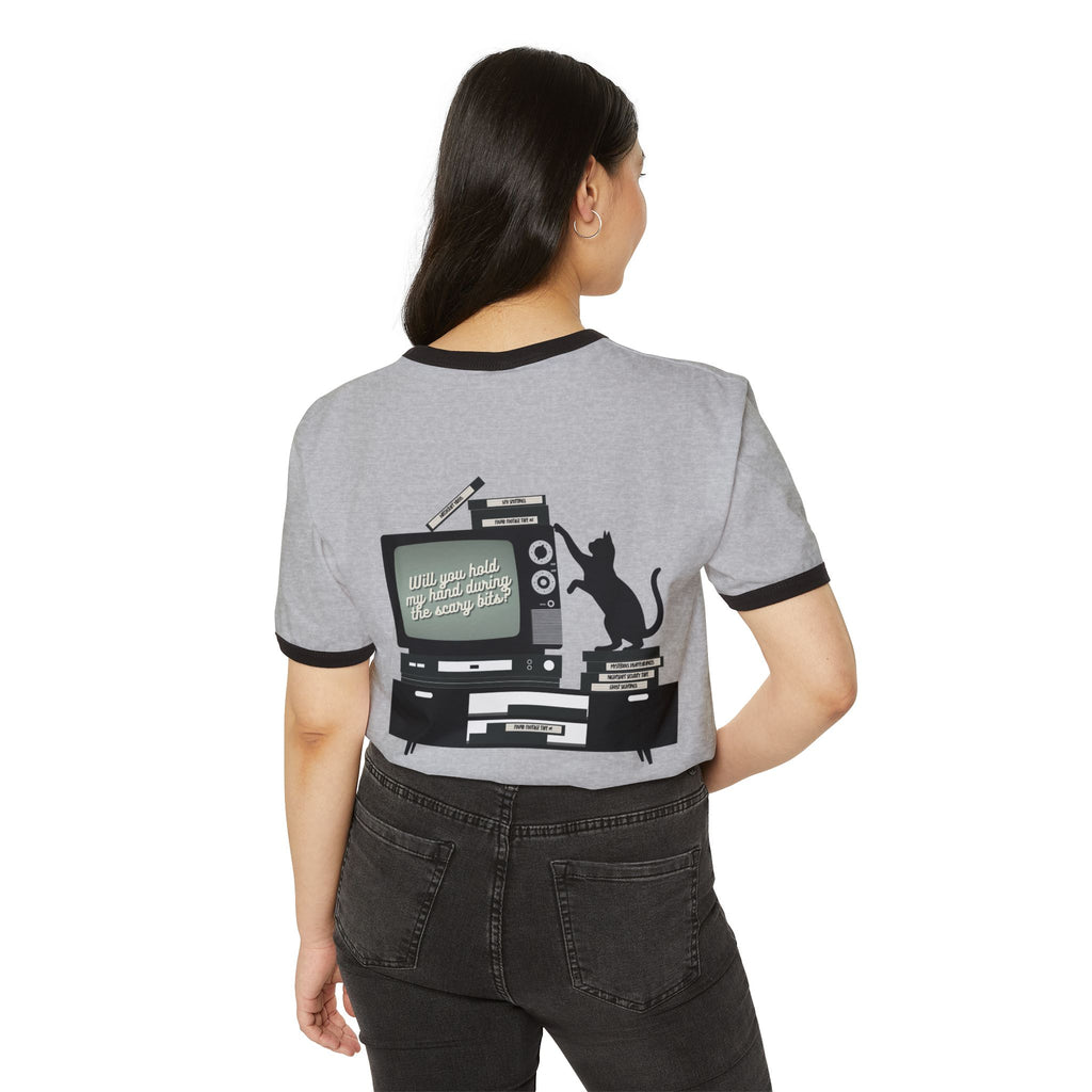 "Scaredy Cat Horror Club" Ringer T-Shirt