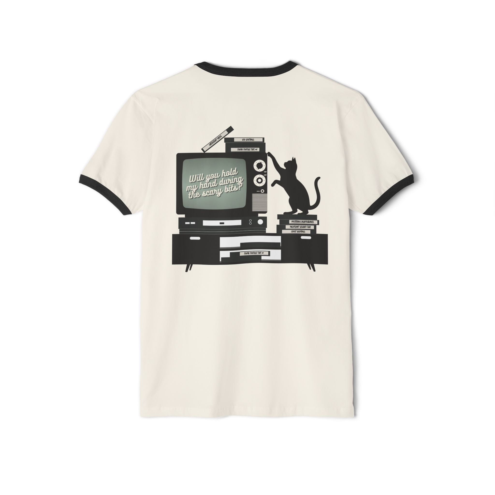"Scaredy Cat Horror Club" Ringer T-Shirt